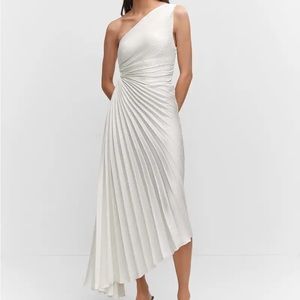 COPY - Mango Asymmetrical pleated dress